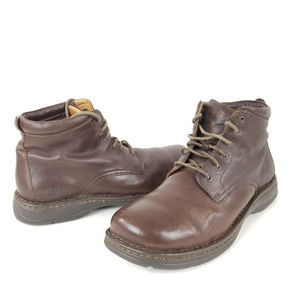 Born Mens Brown Leather High Ankle Chukka Boots